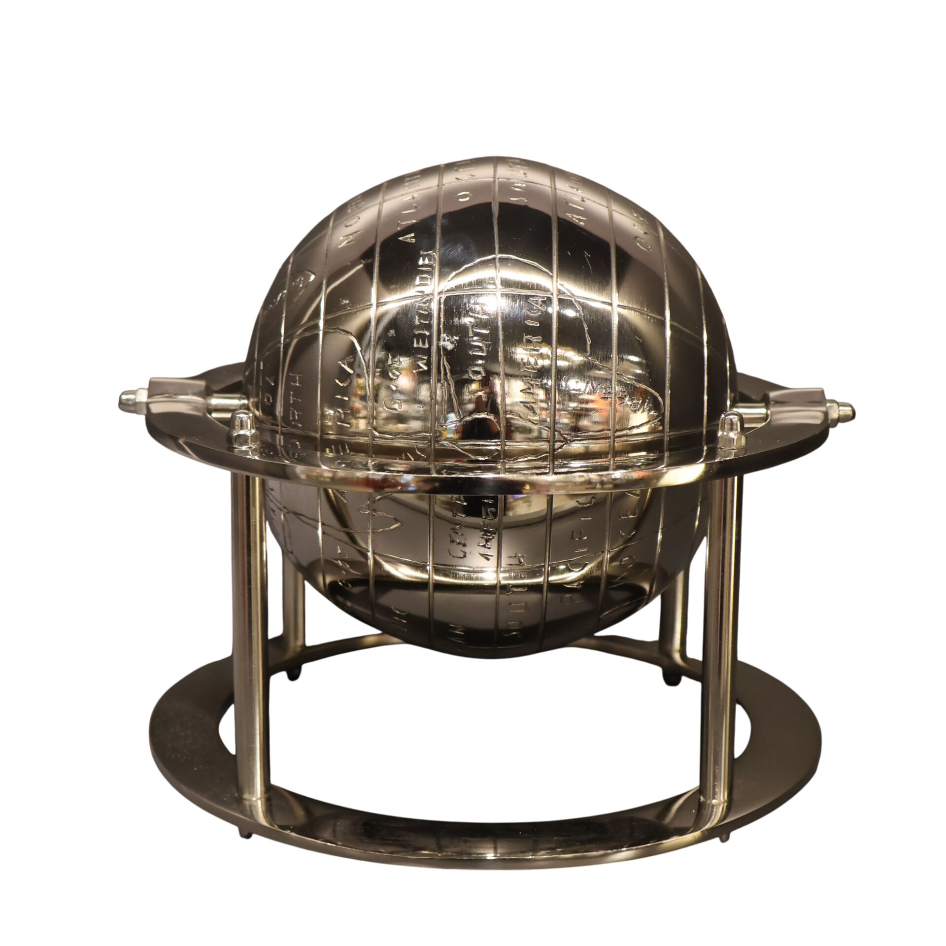 Metal Dünya Eskitme Gümüş