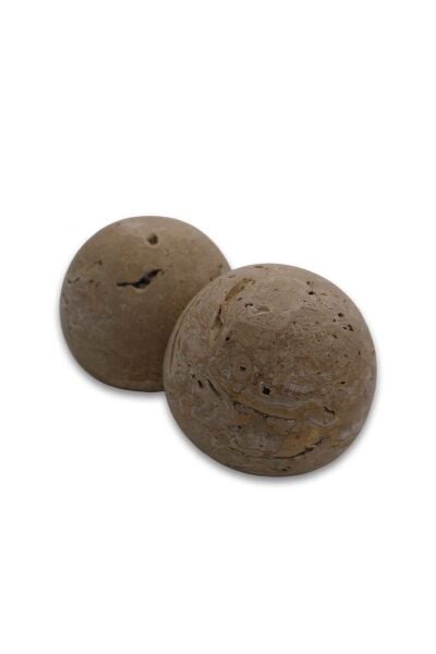 Traverten İkili Top Set