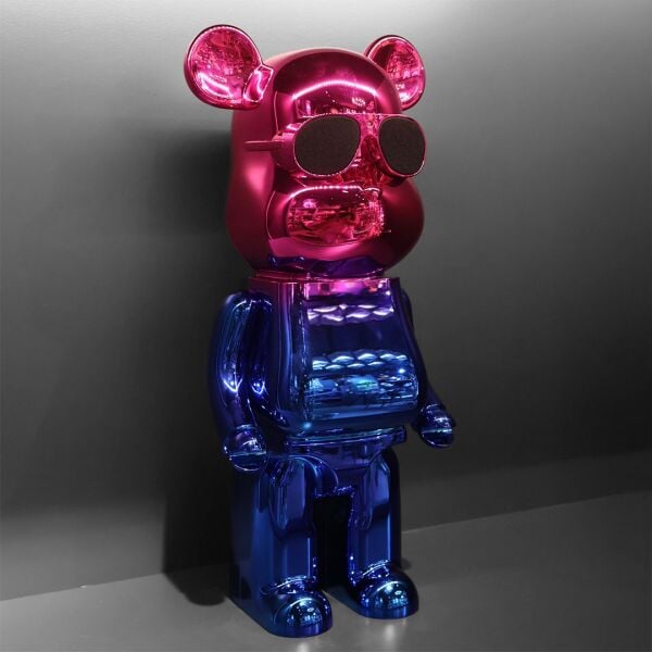Pembe Mavi Gözlüklü Kaws Speaker