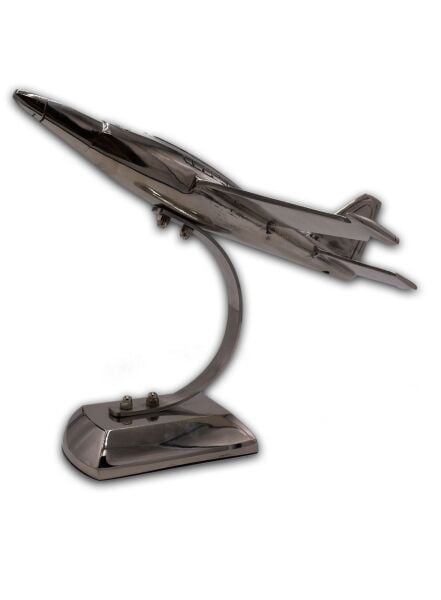 Metal Uçak Obje Gümüş