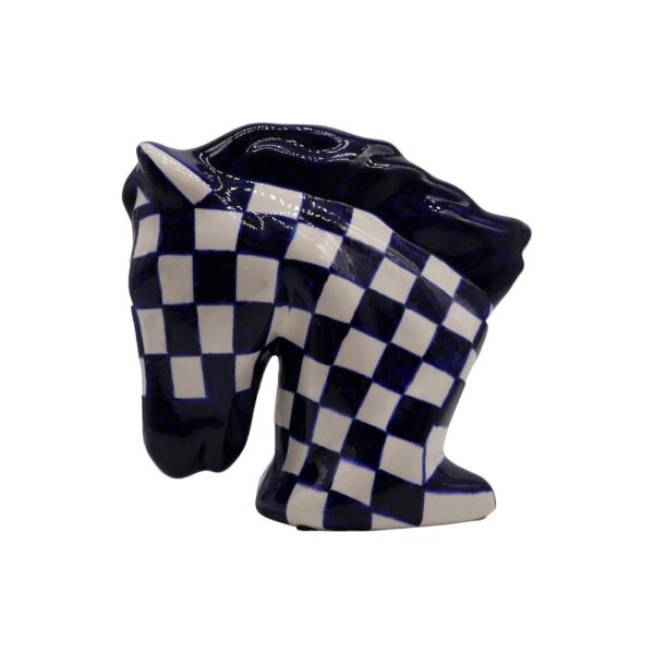 Seramik Damalı At Yeşil Lacivert