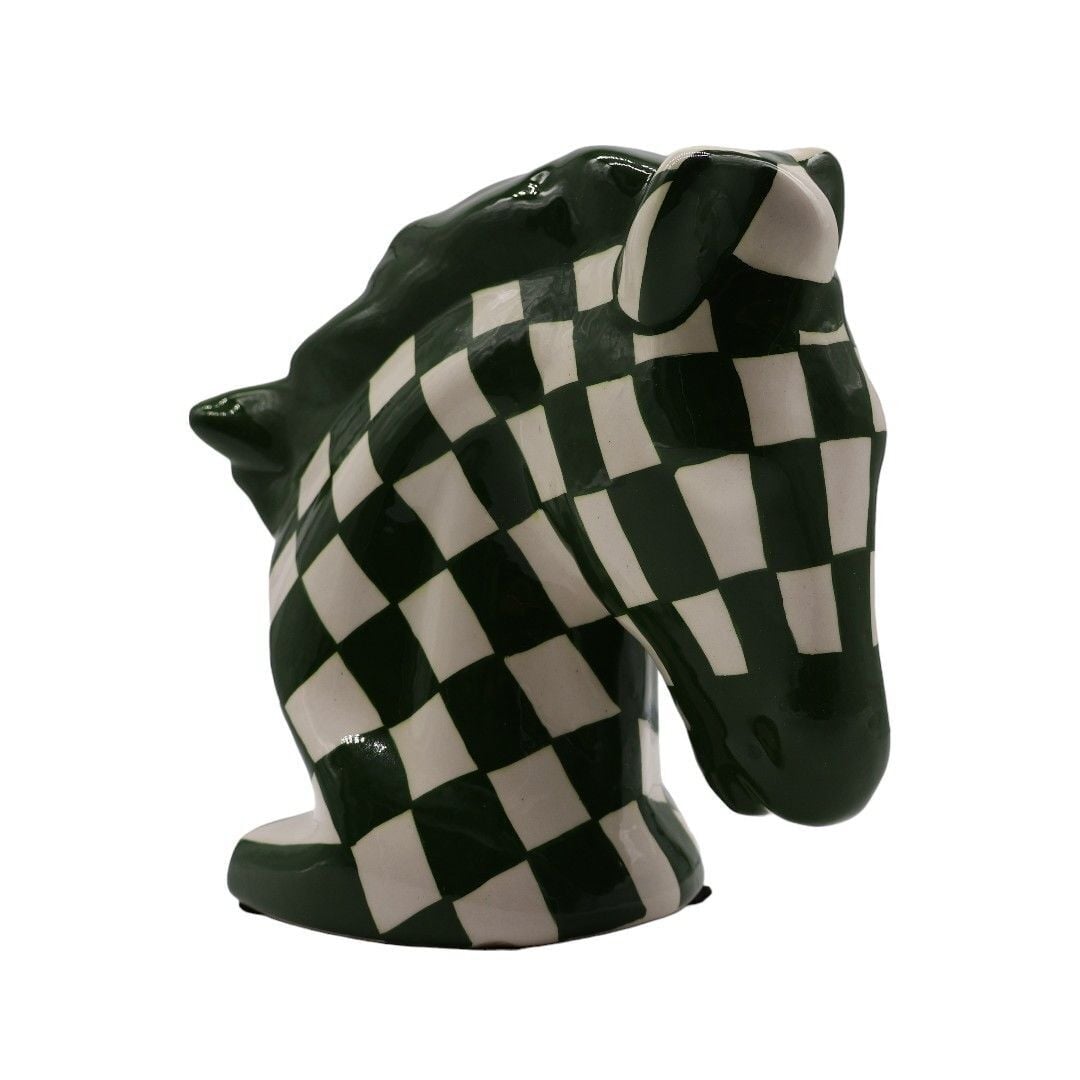 Seramik Damalı At Yeşil Yeşil