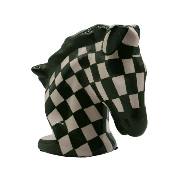 Seramik Damalı At Yeşil Yeşil