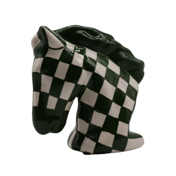 Seramik Damalı At Yeşil Yeşil