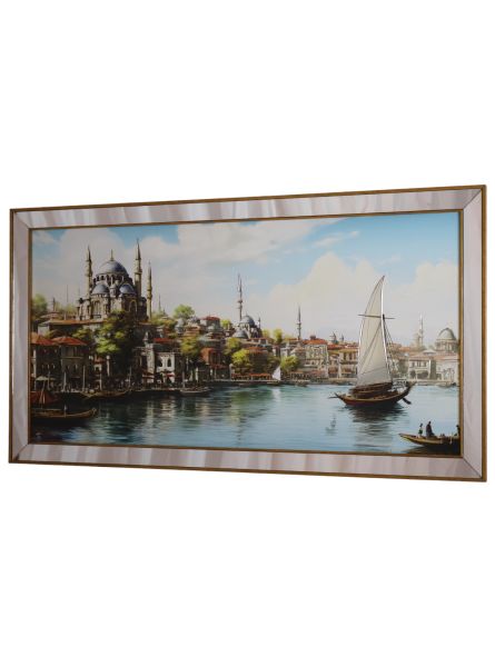 Ayna Çerçeveli Gold TR2308 Tabo 70x130 CM