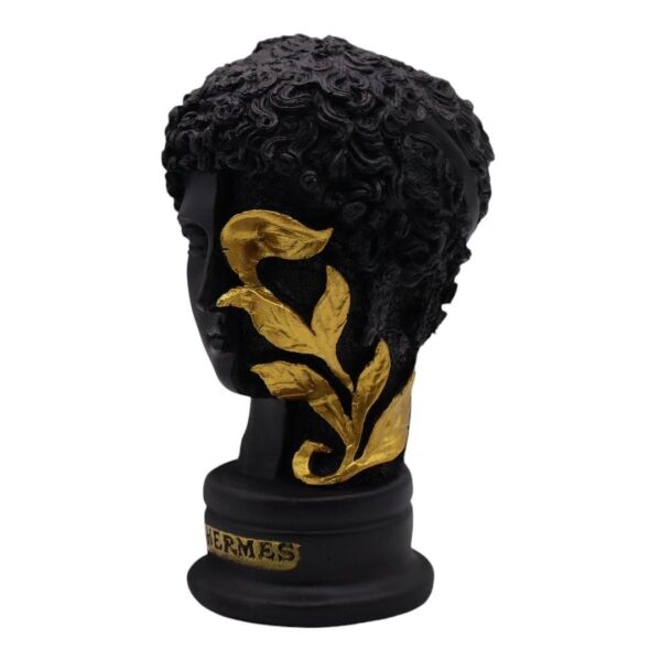 Çiçekli Gold Hermes Büst SİYAH GOLD Siyah