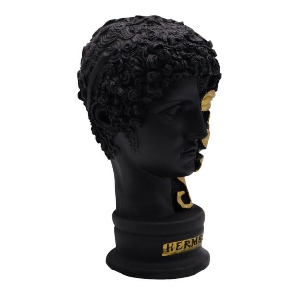 Çiçekli Gold Hermes Büst SİYAH GOLD Siyah
