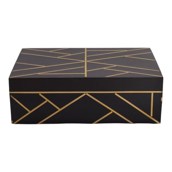 AHŞAP KUTU LACİVERT GOLD Lacivert-Gold