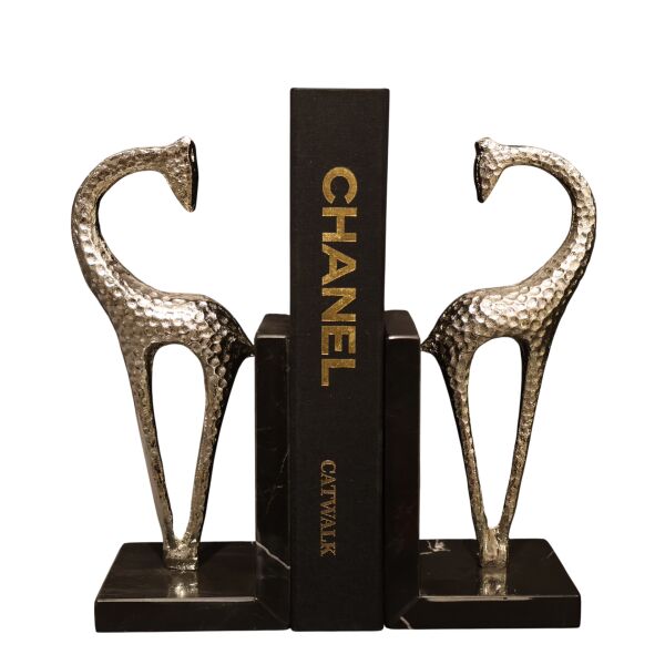 Zürafa Kitap Tutucu Gold Gümüş