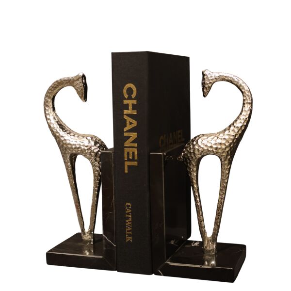 Zürafa Kitap Tutucu Gold Gümüş