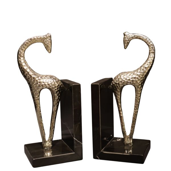 Zürafa Kitap Tutucu Gold Gümüş