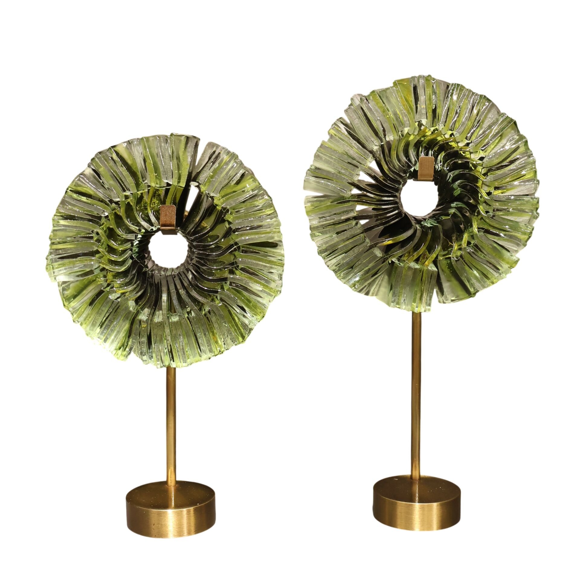 İkili Metal Kaide T Light Şeffaf Sarı