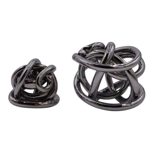 Cam Sarmal 16cm İkili Aksesuar Gümüş