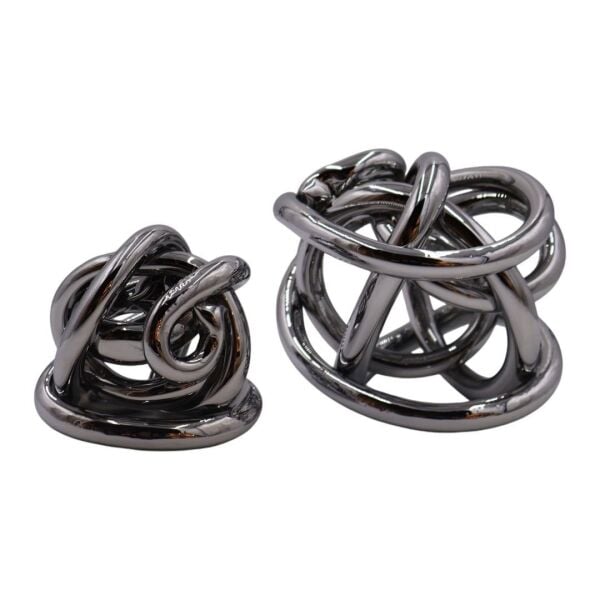 Cam Sarmal 16cm İkili Aksesuar Gümüş