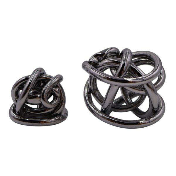 Cam Sarmal 16cm İkili Aksesuar Gümüş