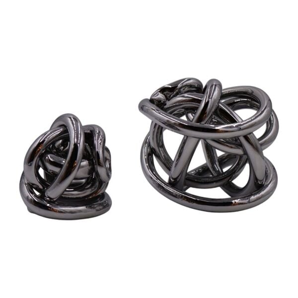 Cam Sarmal 16cm İkili Aksesuar Gümüş