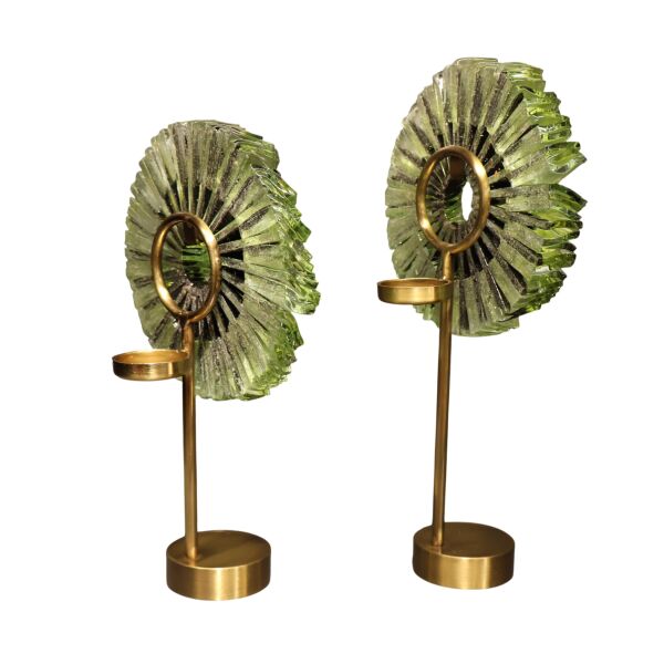 İkili Metal Kaide T Light Şeffaf Sarı Sarı