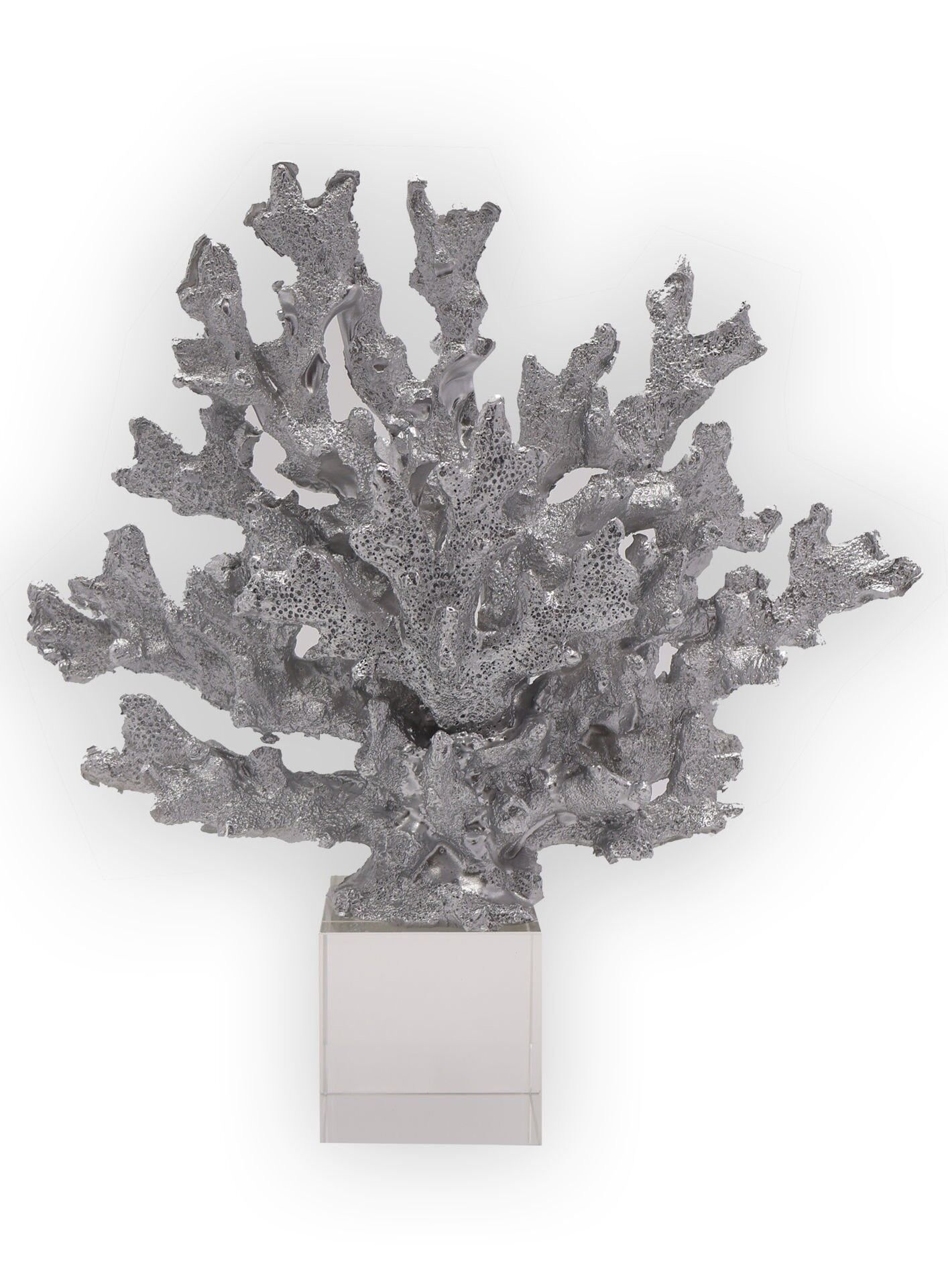 Kristal Mercan Siyah Gümüş