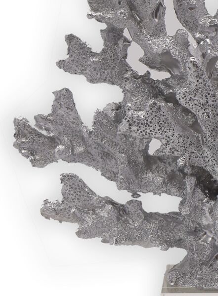 Kristal Mercan Siyah Gümüş