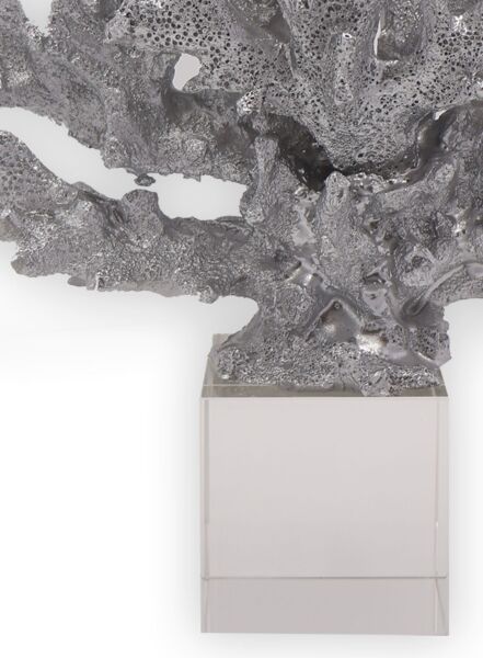 Kristal Mercan Siyah Gümüş