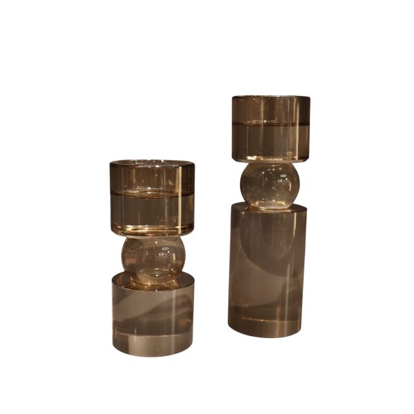 İkili Kahve Kristal Mumluk kahve