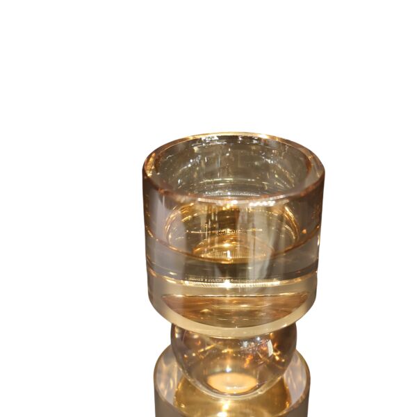 İkili Füme Kristal Mumluk O Füme