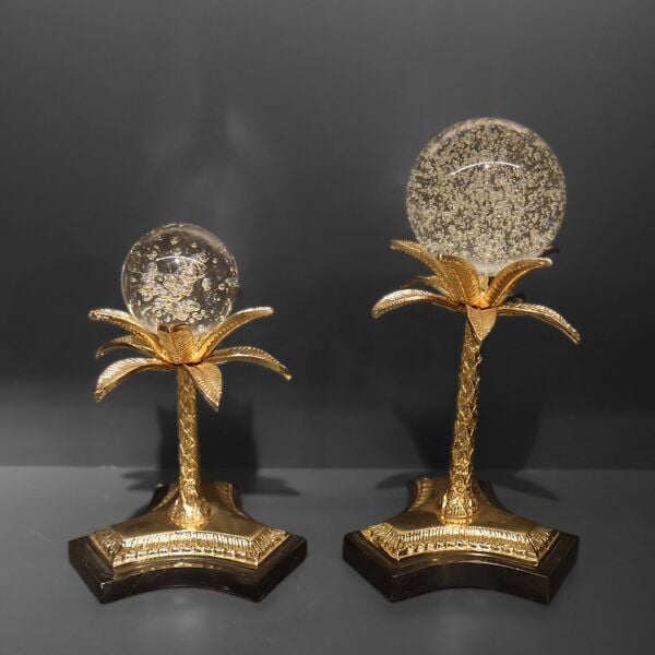 Palmiye Küre 2'Li Gold