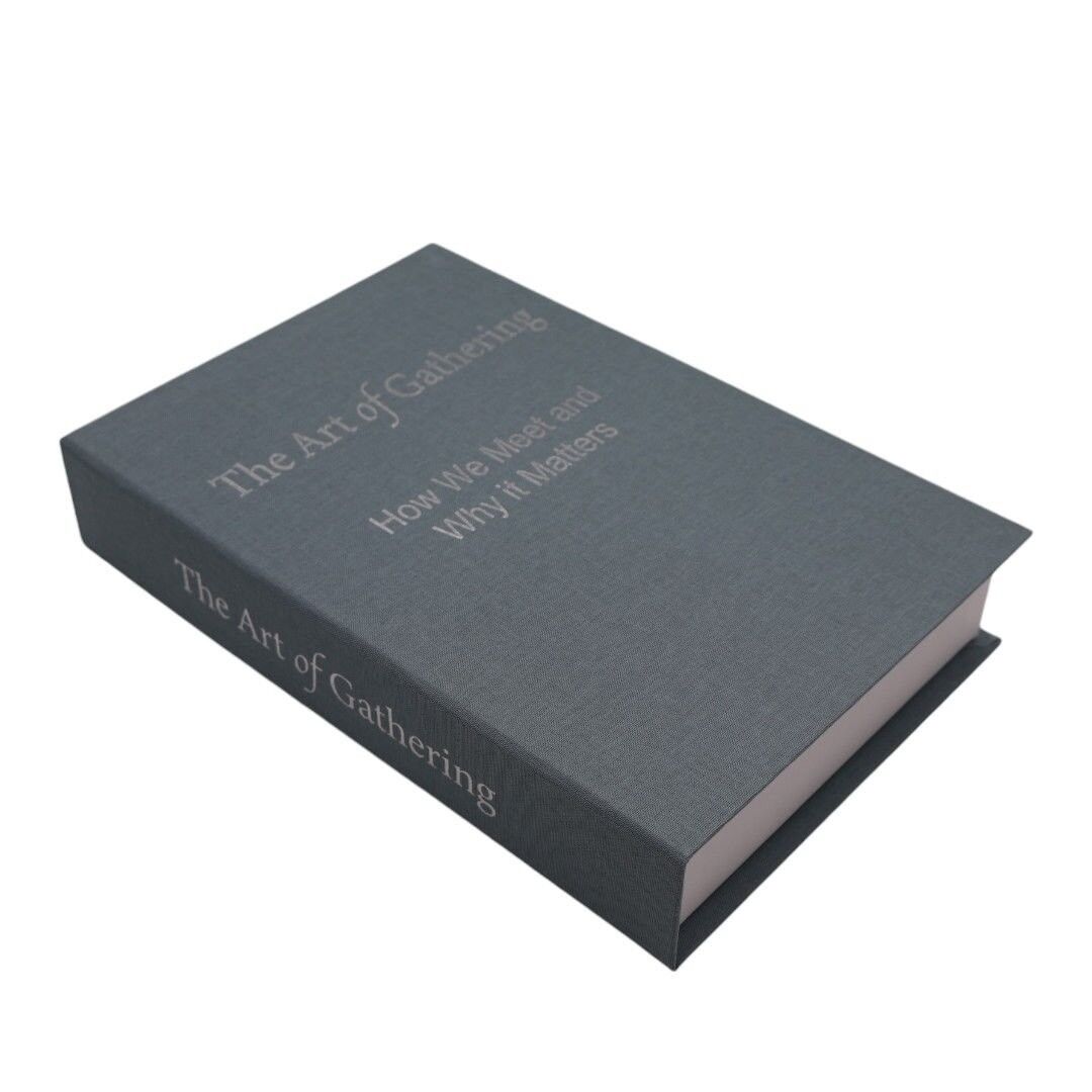 ''Kumaş Dekoratif Kitap Kutu THE ARTMAVİ - GÜMÜŞ''