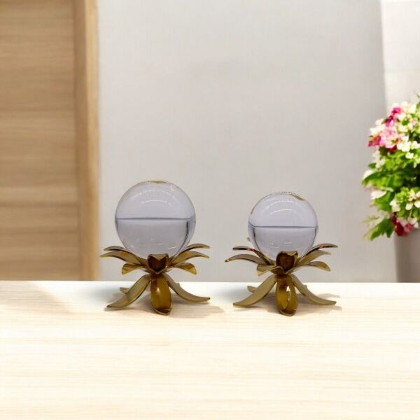 LOTUS KÜRE 2 Lİ GÜMÜŞ Gümüş