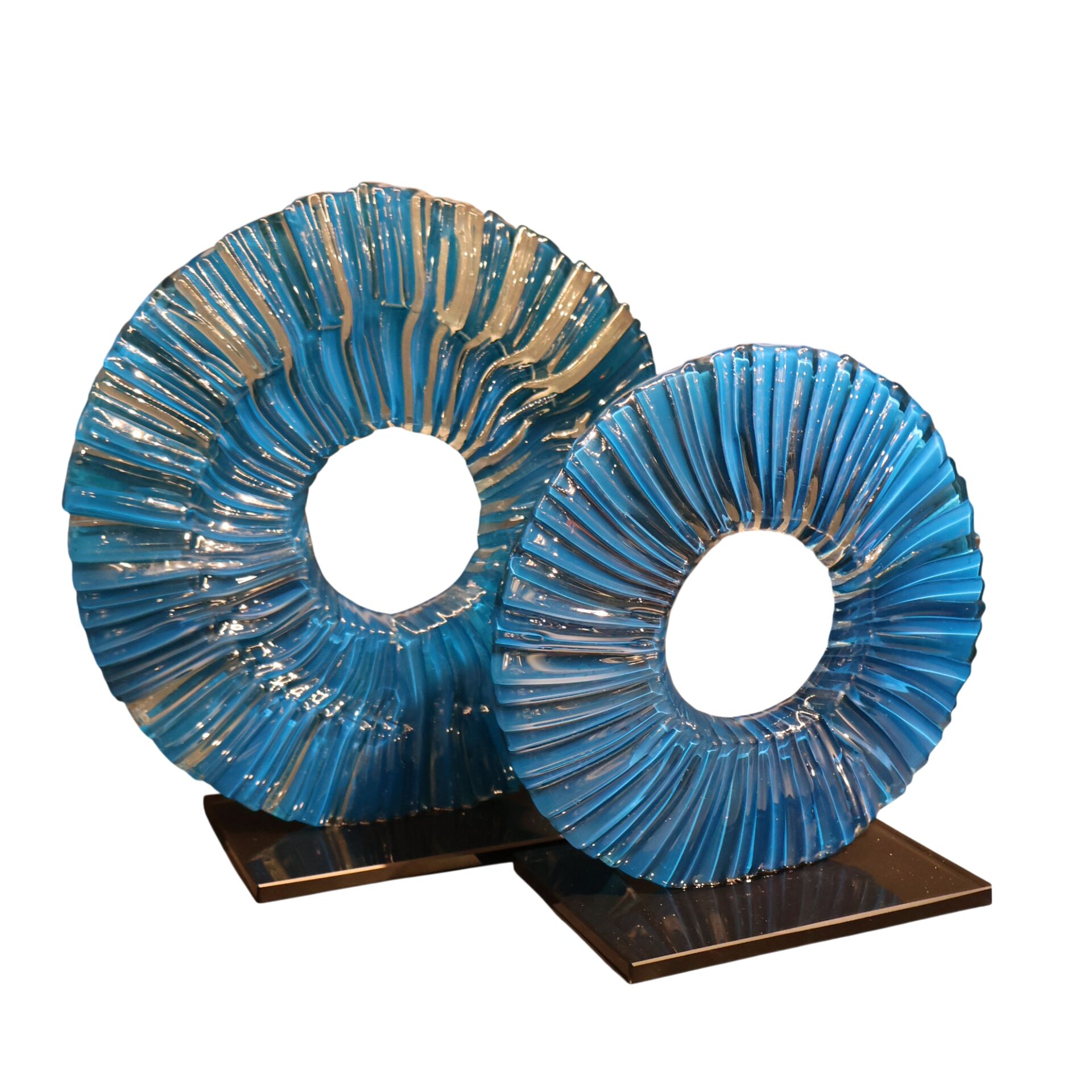 İkili Cam Füzyon Kahve Siyah Turkuaz