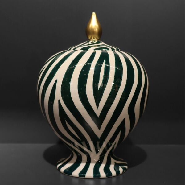 Yeşil Harmony Desen Armut Küp