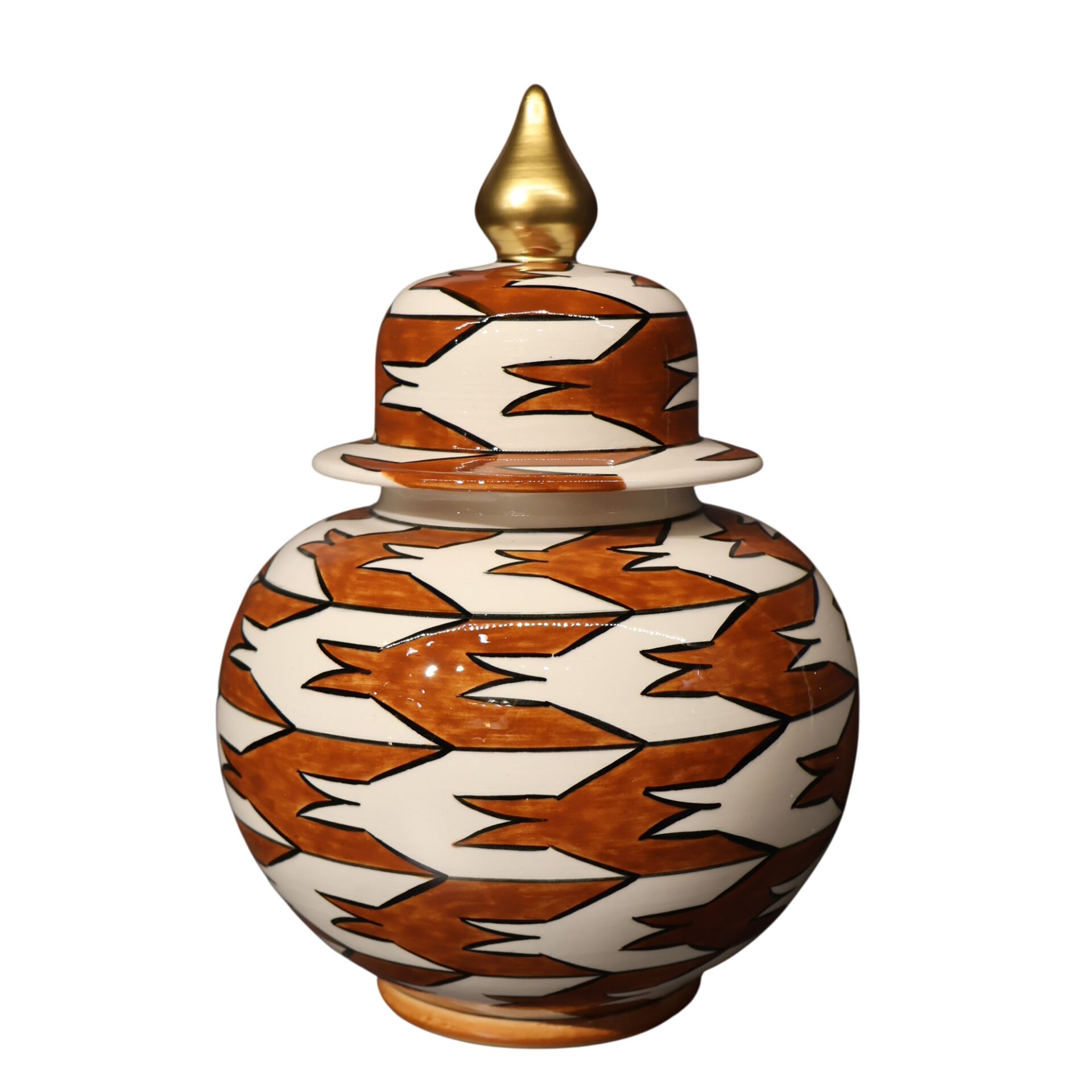 Kazayağı Desen Tombul Şah Küp