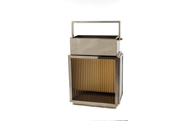 Bronz Kahve Camlı Fener Küçük