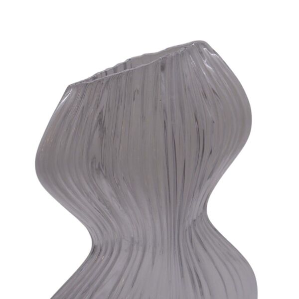 Cam Boğumlu Vazo Şeffaf Şeffaf