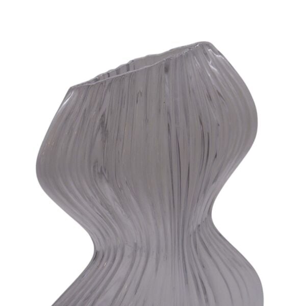 Cam Boğumlu Vazo Şeffaf Şeffaf