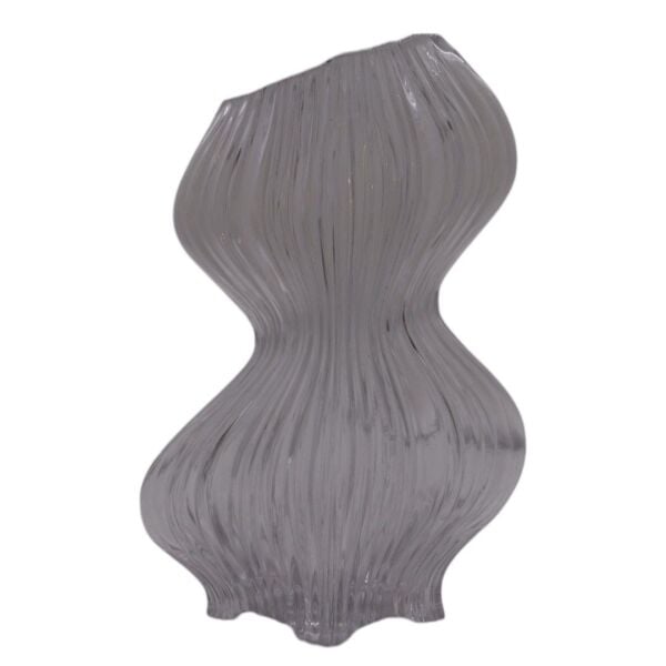 Cam Boğumlu Vazo Şeffaf Şeffaf