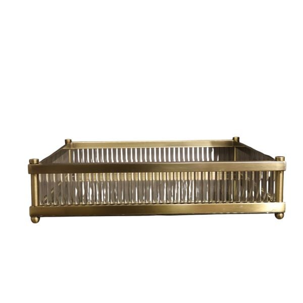 Lujo Cam Çubuklu Tepsi Eskitme