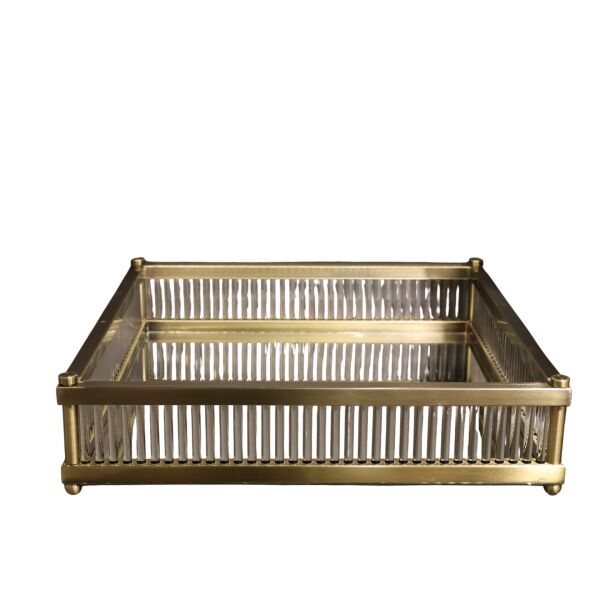 Lujo Cam Çubuklu Tepsi Eskitme Eskitme