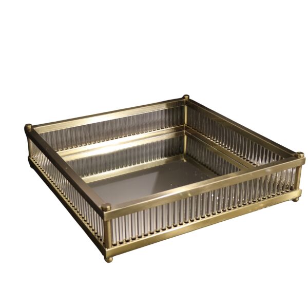 Lujo Cam Çubuklu Tepsi Eskitme Eskitme