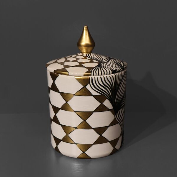 Göz Desen Silindir Küp S Mix Ottoman