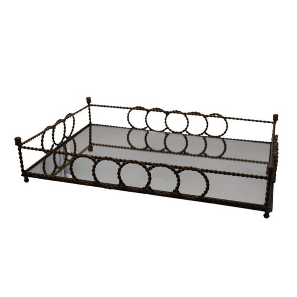 HALKALI METAL TEPSİ 35 X 50 CM ESKİTME