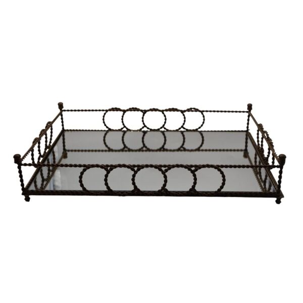HALKALI METAL TEPSİ 35 X 50 CM ESKİTME