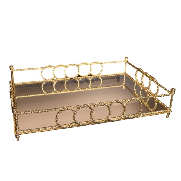 HALKALI METAL TEPSİ 35 X 50 CM ESKİTME