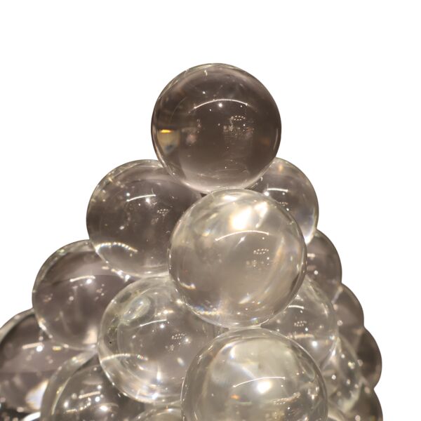 Şeffaf Cam Piramit Orta