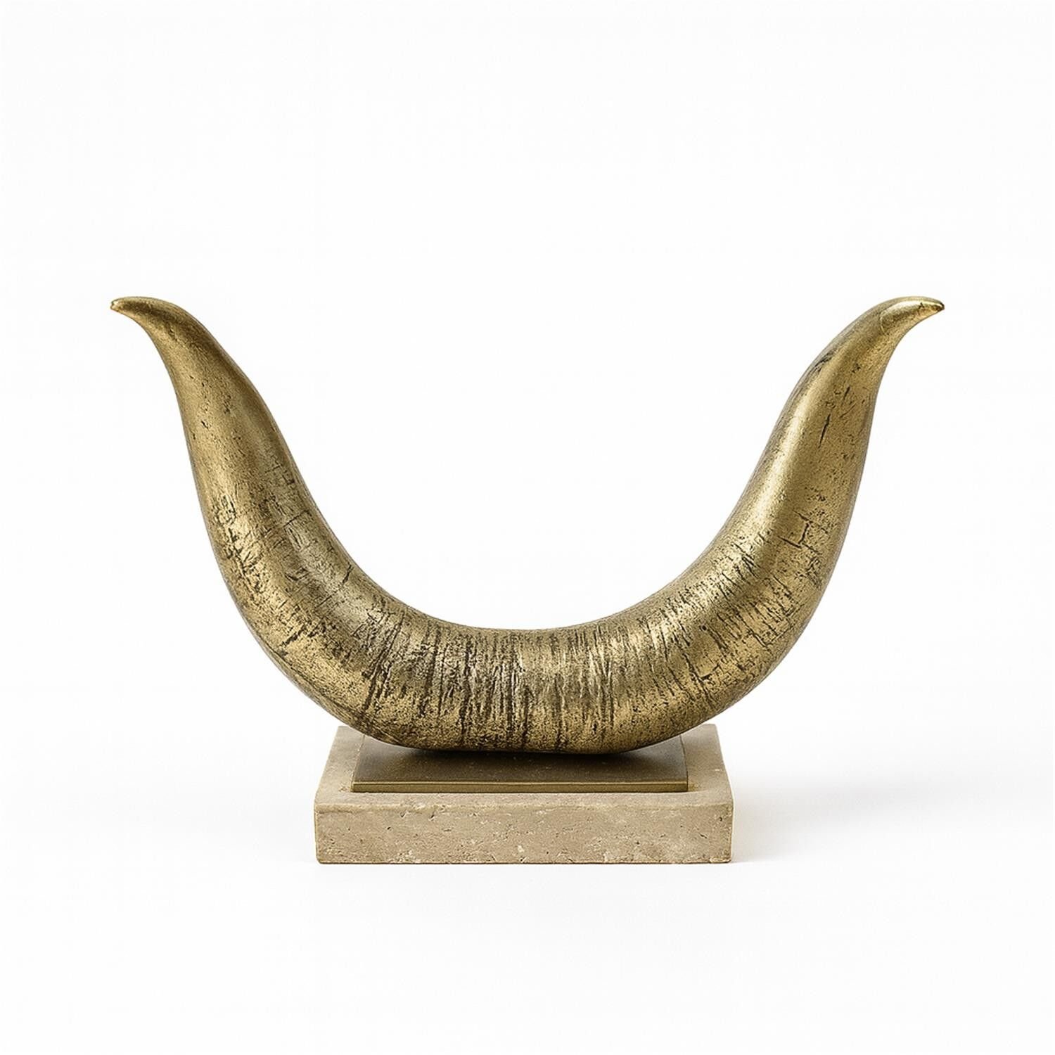 Döküm Boynuz Obje Pirinç