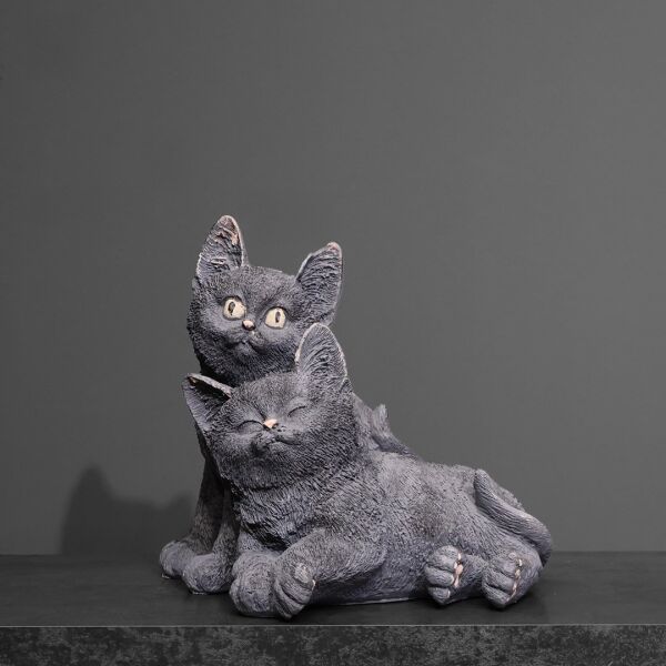 İkili Yavru Kedİ Obje Gri