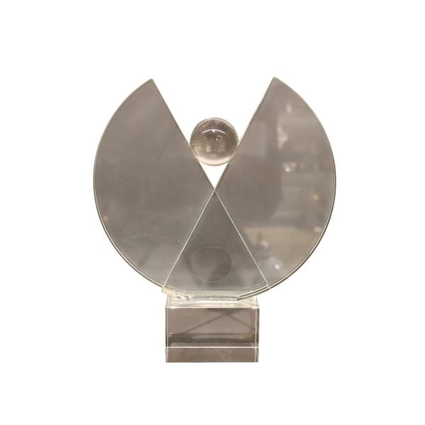 V Kristal Obje Mavi Küçük Yeşil