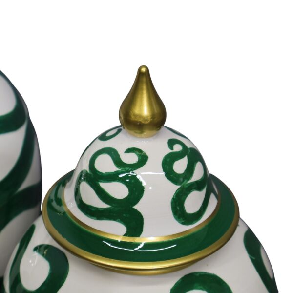 İkili Yeşil Yol Desenli Küp