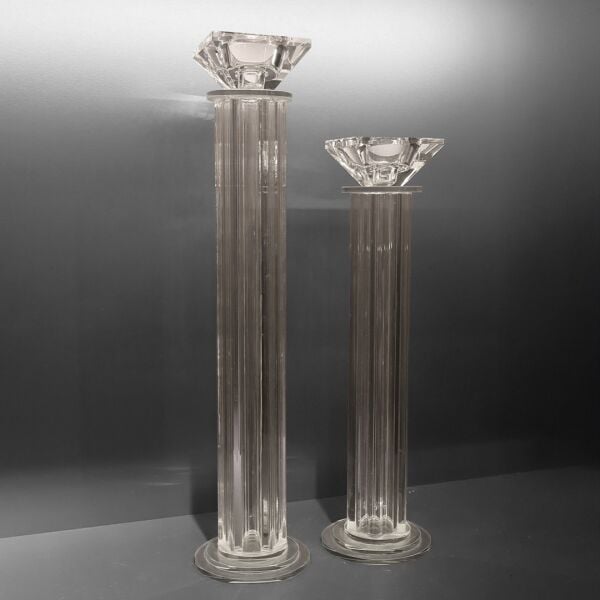 Şeffaf Sütun Şamdan