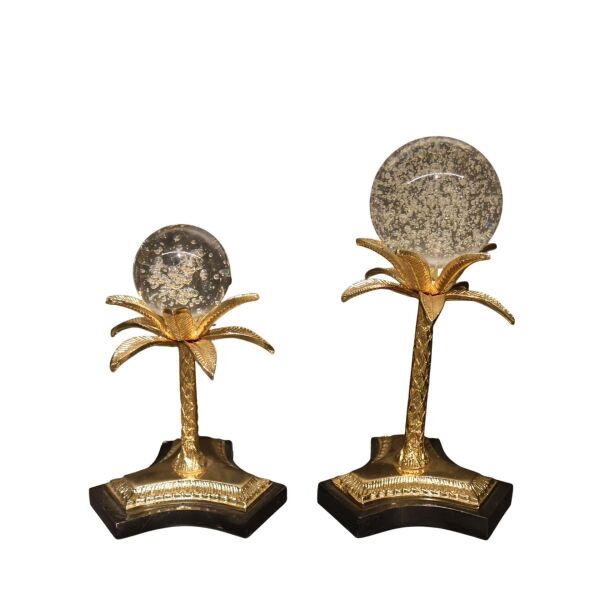 Palmiye Küre 2'Li Gold